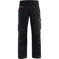 Blaklader - Blakläder Service Bundhose Service Plus, schwarz / rot, Konfektionsgröße 110 Grammatur 250 Blaklader - Blakläder Service Bundhose Service Plus, schwarz / rot, Konfektionsgröße 110 Grammatur 250 von BLAKLADER