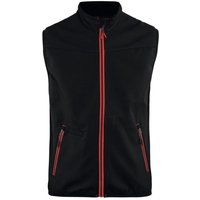 Blaklader - Blakläder Softshell Weste Service Plus, schwarz / rot, Unisex-Größe: l Blaklader - Blakläder Softshell Weste Service Plus, schwarz / rot, Unisex-Größe: l von BLAKLADER