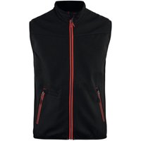 Blaklader - Blakläder Softshell Weste Service Plus, schwarz / rot, Unisex-Größe: m Blaklader - Blakläder Softshell Weste Service Plus, schwarz / rot, Unisex-Größe: m von BLAKLADER