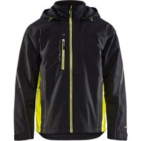 Blaklader - Hardshell-Jacke Wasserabweisend t.l - schwarz/jaune fluo - 479019779933-L von BLAKLADER