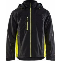Blaklader - Hardshell-Jacke Wasserabweisend t.xs - schwarz/jaune fluo - 479019779933-XS von BLAKLADER