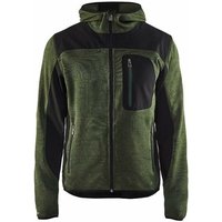 Blaklader - Strickjacke mit Kapuze t.xxxl - armee grün/schwarz - 493021174699-XXXL Blaklader - Strickjacke mit Kapuze t.xxxl - armee grün/schwarz - 493021174699-XXXL von BLAKLADER