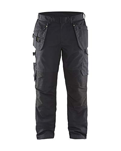 Blakläder 149613309933D116 Service Bundhose mit Nageltaschen Größe in schwarz/gelb, D116 von BLÅKLÄDER