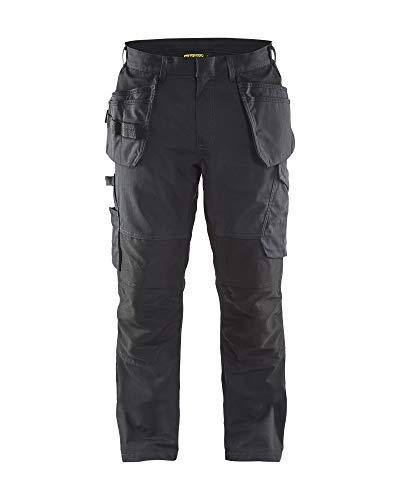 Blakläder 149613309998C50 Service Bundhose mit Nageltaschen Größe in Schwarz/Dunkelgrau, C50 von BLÅKLÄDER