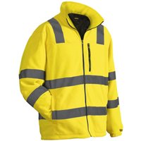 Blakläder Warnschutz-Fleecejacke, gelb, Unisex-Größe: m von BLAKLADER