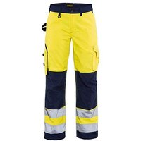 BLAKLÄDER® Damen Warnschutzhose 7155 gelb, marine Größe 23 von BLAKLÄDER®