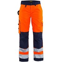 BLAKLÄDER® Damen Warnschutzhose 7155 orange, marine Größe 24 von BLAKLÄDER®