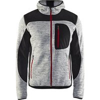 BLAKLÄDER® Herren Strickjacke 4930 hellgrau/schwarz Größe L von BLAKLÄDER®