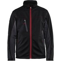 BLAKLÄDER® unisex Softshelljacke 4950 schwarz, rot Größe 3XL von BLAKLÄDER®