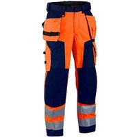 BLAKLÄDER® unisex Warnschutzhose 1567 orange, marine Größe 44 von BLAKLÄDER®