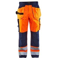 BLAKLÄDER® unisex Warnschutzhose HIGH-VIS "1533" orange, marine Größe 114 von BLAKLÄDER®