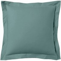 Blanc Avenue Paris - Kissenbezug aus 100% gekämmtem Baumwollsatin / 80 Fäden /cm² - Céladon - 63 x 63 cm Stehsaum - Céladon von BLANC AVENUE PARIS