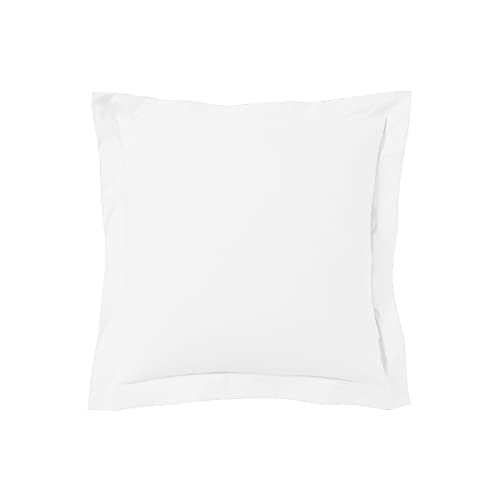 Blanc Avenue Kopfkissenbezug, 63 x 63 cm, Baumwoll-Satin, Weiß von BLANC AVENUE