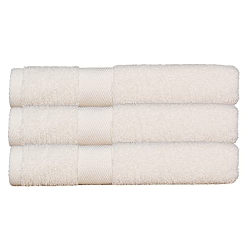 Set mit 3 Badetüchern, 70 x 130 cm, 500 g/m², naturfarben von BLANC AVENUE