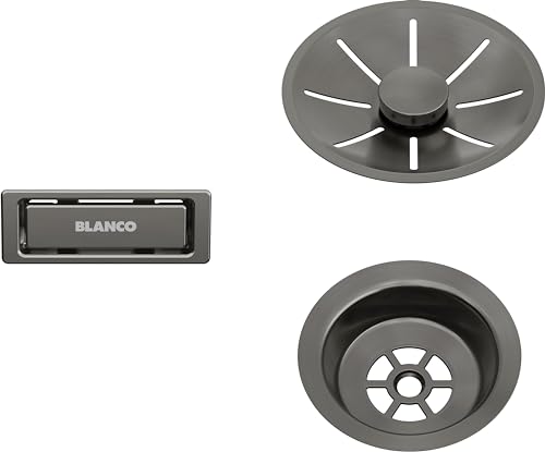 BLANCO Ablauf- und Überlaufset für Einzelbecken | satin dark steel BLANCO Ablauf- und Überlaufset für Einzelbecken | satin dark steel von BLANCO