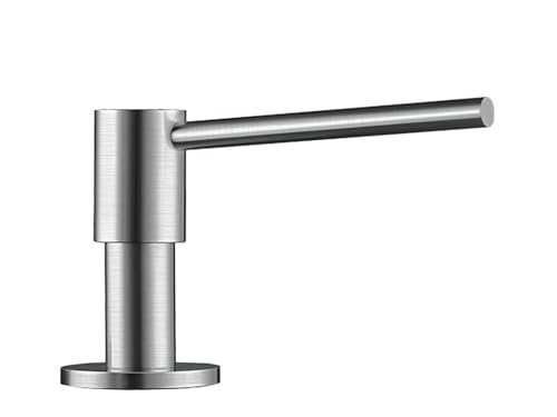 BLANCO PIONA Spülmittelspender aus massiv Edelstahl | Passend zu allen BLANCO-Küchenarmaturen | Bequem von oben zu befüllen | Spüli | Seifenspender | 35 mm Lochbohrung erforderlich | 300 ml von BLANCO