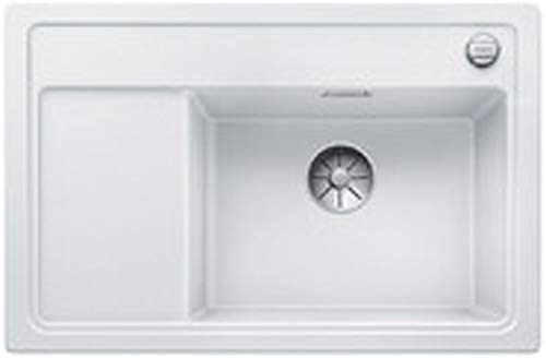 BLANCO ZENAR XL 6 S Compact | Granitspüle aus SILGRANIT weiß | Einbauart: Einbau von Oben | Hauptbecken rechts | für 60 cm breite Unterschränke | Großes Becken | Reinigungsfreundlich von BLANCO