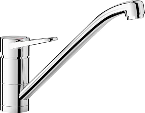 BLANCO WEGA-F II | Küchenarmatur in chrom | Hochdruck | Vorfensterarmatur zur Montage vor einem Fenster | Keramik Kartusche | Gesicherte Wasserqualität & wassersparend von BLANCO