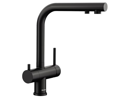 BLANCO FONTAS II Filter | Küchenarmatur in schwarz matt | Hochdruck | Rückflussverhinderer | Keramik Kartusche | Gesicherte Wasserqualität & wassersparend | Filter wird zusätzlich benötigt von BLANCO