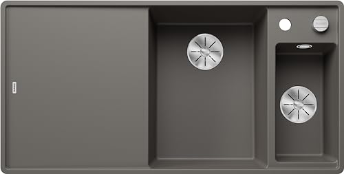 BLANCO AXIA III 6 S-F | Granitspüle aus SILGRANIT vulkangrau | Einbauart: Flächenbündig | Hauptbecken rechts | mit Glasschneidbrett | für 60 cm breite Unterschränke | Reinigungsfreundliche Öberfläche BLANCO AXIA III 6 S-F | Granitspüle aus SILGRANIT vulkangrau | Einbauart: Flächenbündig | Hauptbecken rechts | mit Glasschneidbrett | für 60 cm breite Unterschränke | Reinigungsfreundliche Öberfläche von BLANCO