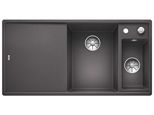 BLANCO AXIA III 6 S-F | Granitspüle aus SILGRANIT felsgrau | Einbauart: Flächenbündig | Hauptbecken rechts | mit Holzschneidbrett | für 60 cm breite Unterschränke | Reinigungsfreundliche Öberfläche BLANCO AXIA III 6 S-F | Granitspüle aus SILGRANIT felsgrau | Einbauart: Flächenbündig | Hauptbecken rechts | mit Holzschneidbrett | für 60 cm breite Unterschränke | Reinigungsfreundliche Öberfläche von BLANCO