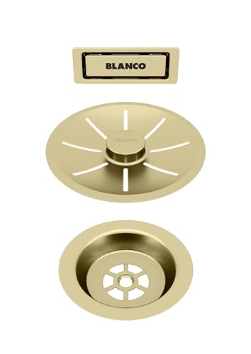BLANCO Ablauf- und Überlaufset für Einzelbecken | satin gold BLANCO Ablauf- und Überlaufset für Einzelbecken | satin gold von BLANCO