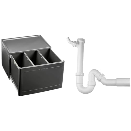 BLANCO BOTTON Pro 60/3 Manuell | Abfall Müllsystem & Geruchsverschluss (Siphon) 1,5'' x 50 mm (Abgang Ø=40 oder 50 mm) von BLANCO