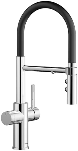 BLANCO CATRIS-S Flexo Filter | Küchenarmatur in chrom | Hochdruck | gefiltertes Wasser mit dem BWT Filter | Wechsel von Klarstrahl in Brausestrahl | Gesicherte Wasserqualität & wassersparend von BLANCO