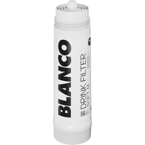 BLANCO Drink Filter Soft M | Weniger Kalk. Mehr Geschmack | Passend zu: Drink.soda & CHOICE.all | Anti-Kalk Filterkartusche | Optimiert das Trinkwasser | Filterkapazität: 1.000 Liter bei 12 °dTH von BLANCO