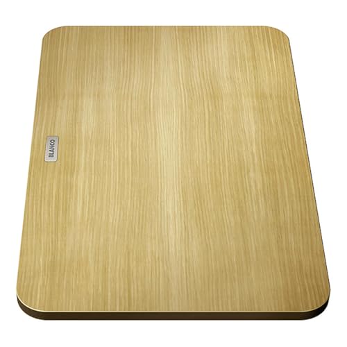 BLANCO Esche Compound Schneidbrett | empfohlen für ZENAR XL 6 S Compact Spülen | Robustes, elegantes Design | Ideal zum Schneiden & Vorbereiten | Pflegeleicht & langlebig von BLANCO