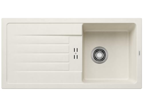 BLANCO FAVUM 45 S | Granitspüle aus SILGRANIT softweiß | Einbauart: Einbau von Oben | reversibel | für 45 cm breite Unterschränke | Großes Becken | Küchenspüle 86x43,5 BLANCO FAVUM 45 S | Granitspüle aus SILGRANIT softweiß | Einbauart: Einbau von Oben | reversibel | für 45 cm breite Unterschränke | Großes Becken | Küchenspüle 86x43,5 von BLANCO