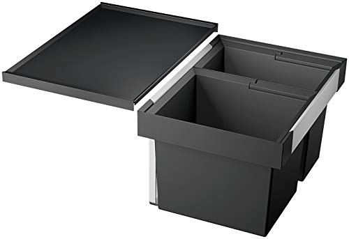 BLANCO FLEXON II 60/2 | Abfall Müllsystem | für 60 cm breite Unterschränke | System zum Einbau in Schubladen | Systemabdeckung | 1 x 30 Liter und 1 x 19 Liter Eimer | Minimale Einbauhöhe: 355 mm BLANCO FLEXON II 60/2 | Abfall Müllsystem | für 60 cm breite Unterschränke | System zum Einbau in Schubladen | Systemabdeckung | 1 x 30 Liter und 1 x 19 Liter Eimer | Minimale Einbauhöhe: 355 mm von BLANCO