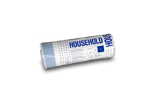 BLANCO Haushaltsmüllbeutel L (30 Liter) | mit Zugband | reißfest und wasserdicht | Abfallbeutel/Mülleimerbeutel | leichte Entsorgung | 50% recycelter Kunststoff | passend zu SELECT und FLEXON von BLANCO