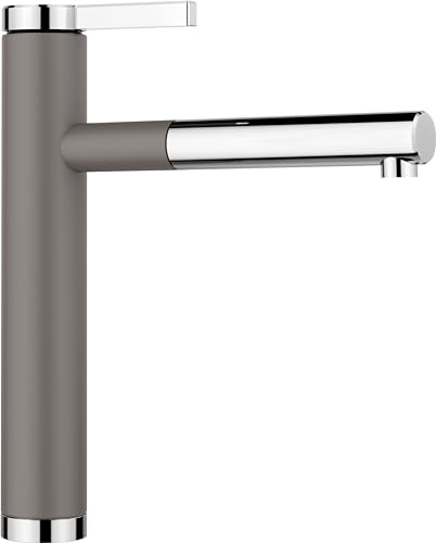 BLANCO LINEE-S | Küchenarmatur in vulkangrau/chrom | Hochdruck | Mit herausziehbarem Schlauch | Rückflussverhinderer | Keramik Kartusche | Gesicherte Wasserqualität & wassersparend BLANCO LINEE-S | Küchenarmatur in vulkangrau/chrom | Hochdruck | Mit herausziehbarem Schlauch | Rückflussverhinderer | Keramik Kartusche | Gesicherte Wasserqualität & wassersparend von BLANCO