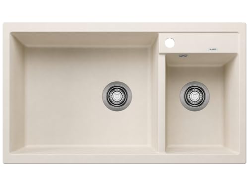 BLANCO METRA 9 | Granitspüle aus SILGRANIT softweiß | Einbauart: Einbau von Oben | Hauptbecken links | für 90 cm breite Unterschränke | Doppeltes Becken für eine benutzerfreundliche Nutzung BLANCO METRA 9 | Granitspüle aus SILGRANIT softweiß | Einbauart: Einbau von Oben | Hauptbecken links | für 90 cm breite Unterschränke | Doppeltes Becken für eine benutzerfreundliche Nutzung von BLANCO