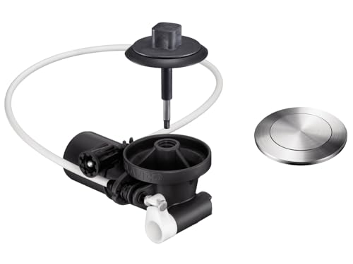 BLANCO PushControl Edelstahl Nachrüstset | Die flache und intuitive Fernbedienung für InFino® Ablaufsysteme | Intuitive Druckbedienung | Leichte Reinigung | Erforderlicher Bohrdurchmesser: 35 mm von BLANCO