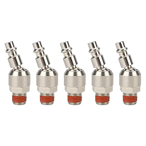 BLASHRD 1/4 Schwenkbarer Luft Stopfen, BeschläGe für Druckluft Werkzeuge, 1/4 NPT Industrieller Schwenkbarer Stopfen, 1/4 Luft Armaturen und Stopfen BLASHRD 1/4 Schwenkbarer Luft Stopfen, BeschläGe für Druckluft Werkzeuge, 1/4 NPT Industrieller Schwenkbarer Stopfen, 1/4 Luft Armaturen und Stopfen von BLASHRD