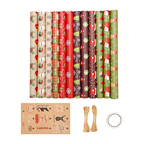 BLASHRD 12 Pack Geschenk Papier, für Weihnachten Geburtstag Feier Geschenk Papier Set Geschenk Papiere BLASHRD 12 Pack Geschenk Papier, für Weihnachten Geburtstag Feier Geschenk Papier Set Geschenk Papiere von BLASHRD