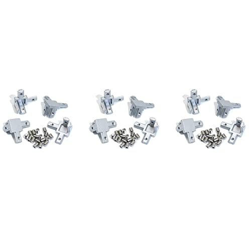 BLASHRD 12 Stück 2020 Series 3 Wege Eckhalterung für 6 mm T Schlitz 20 x 20 mm Aluminium Extrusion Profil Nach Europäischer Norm von BLASHRD
