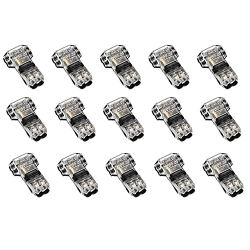 BLASHRD 15 StüCk 3-Wege-2-Pin-Kabelverbinder Niederspannungs-Universal-Kompakt-T-Tap-Kabelverbinder Ohne Abisolieren für 18-22 AWG-Kabel BLASHRD 15 StüCk 3-Wege-2-Pin-Kabelverbinder Niederspannungs-Universal-Kompakt-T-Tap-Kabelverbinder Ohne Abisolieren für 18-22 AWG-Kabel von BLASHRD