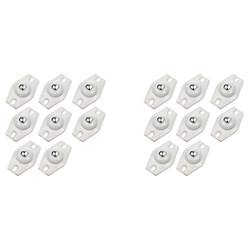 BLASHRD 16 Stücke Selbstklebende Lenkung Rollen Mini Schwenk 360 Grad Drehung Klebrige Riemenscheibe mit Kugellagern () von BLASHRD