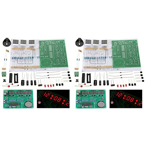 BLASHRD 2 Satz AT89C2051 6 Digital LED Display Elektronische Uhr DIY Kit Empfänger für Flux von BLASHRD