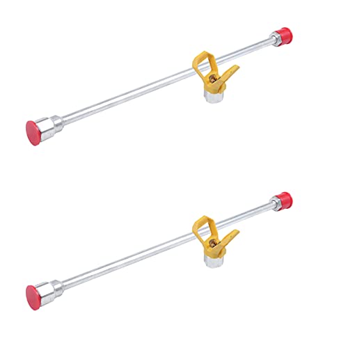 BLASHRD 2 Stück 20 Airless Sprayer Mal Werkzeug Verlängerungs Stange 50cm mit Tip Bewachen Düsen Sitz von BLASHRD