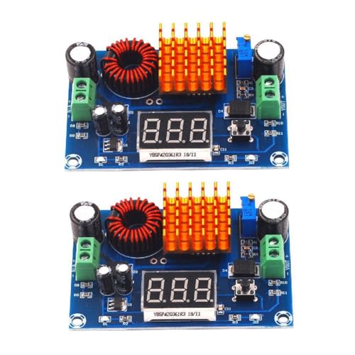 BLASHRD 2 Stück XH-M411 DC 4-35 V Bis 5-45 V Boost- Digitalvoltmeter Boost-Konverterplatine 5 A Leistung Einstellbares Step-Up- von BLASHRD