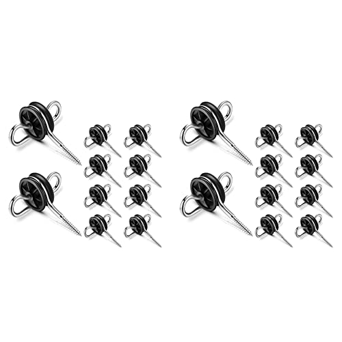 BLASHRD 20 Stück Elektrozaun Elektrozaun Isolatoren Zaundraht Isolatoren für Elektrozaun Holzpfosten von BLASHRD