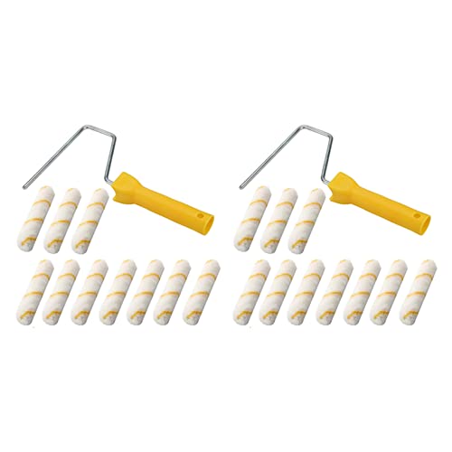 BLASHRD 22 Stück 6-Schaumwalzenbürsten-Kit Farbroller-Nachfüllpackungen Farbroller-Abdeckungen Home Repair Farbroller-Kits von BLASHRD