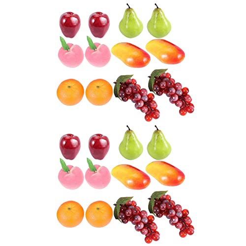 BLASHRD 24 Stücke Dekorative Lebensechte Realistische Künstliche Gefälschte Obst von BLASHRD