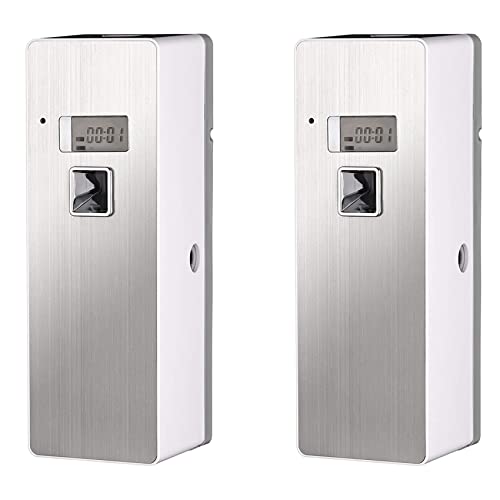 BLASHRD 2X Freistehender Wandgeruch Neutralisierender Automatischer Lufterfrischer Duft Aerosol Dispenser Silber von BLASHRD