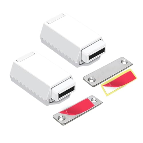 BLASHRD 2er-Pack Robuste Druckriegel und für Versteckte Türriegel und Fangmagnete, Druckentriegelung, Schubladenzugspitze, Langlebig, Einfach zu Bedienen BLASHRD 2er-Pack Robuste Druckriegel und für Versteckte Türriegel und Fangmagnete, Druckentriegelung, Schubladenzugspitze, Langlebig, Einfach zu Bedienen von BLASHRD