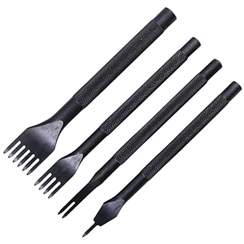 BLASHRD 3 MM 1/2/4/6 Zinken Diamantnaht MeißEl Locher Werkzeug, Leder Locher, Leder MeißEl Set-4-Tlg BLASHRD 3 MM 1/2/4/6 Zinken Diamantnaht MeißEl Locher Werkzeug, Leder Locher, Leder MeißEl Set-4-Tlg von BLASHRD